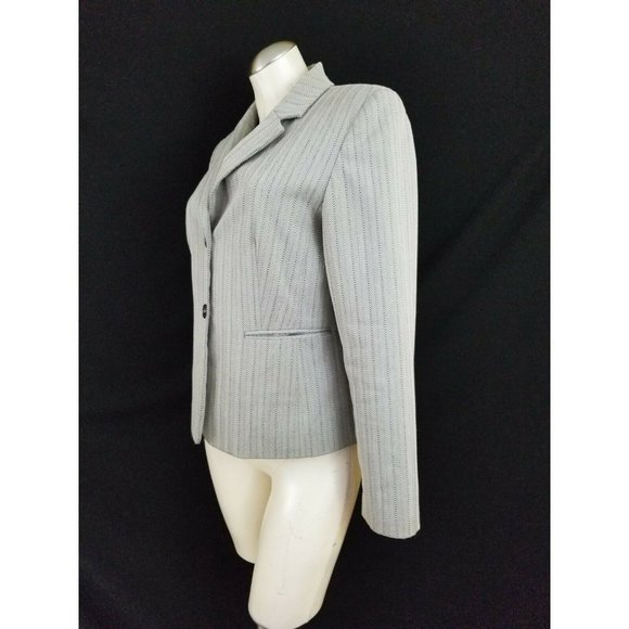Travis Ayers Size 8 Gray Skirt Suit Blazer Set Out - Picture 3 of 7